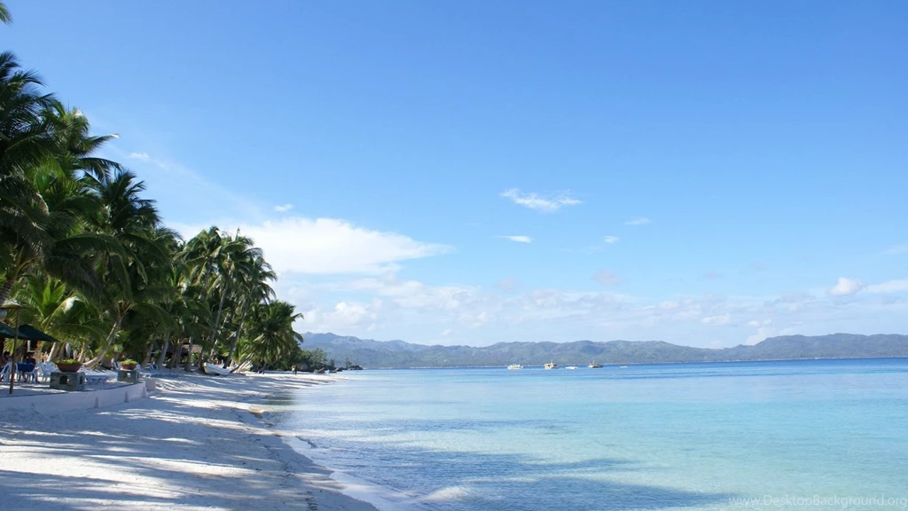 Beach, Widescreen, Wallpaper, Boracay, Morning (