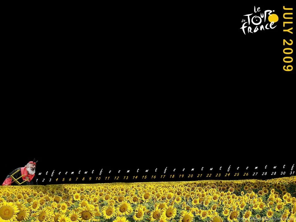 Cycling Desktop Wallpapers Calendar: July 2009