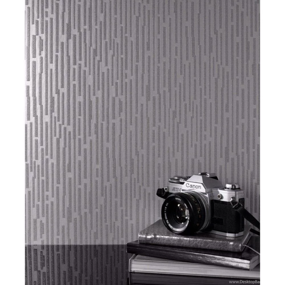 Rasch Luxe Matchstick Stripe Pattern Metallic Glitter Wallpapers 317503