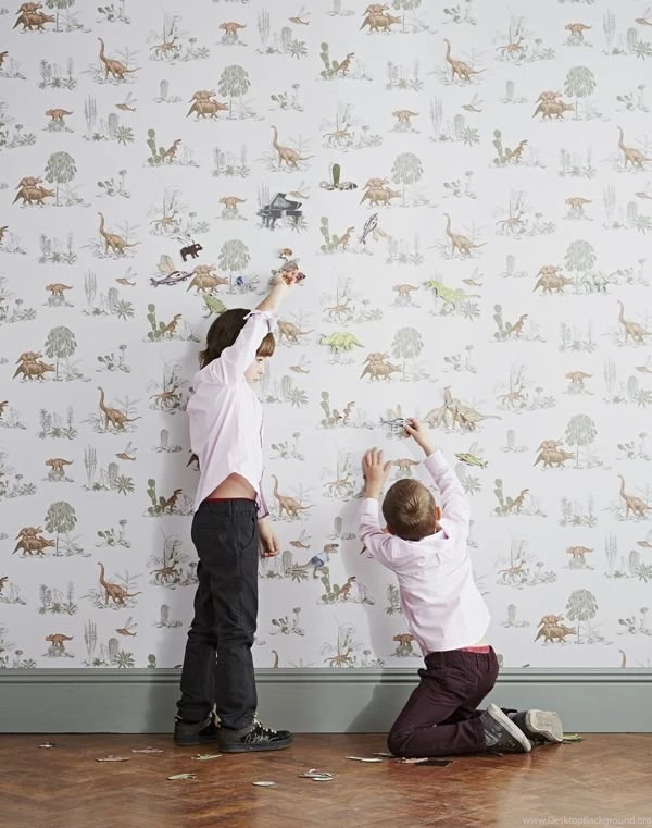 Magnetic Dino Wallpapers   Pink Green — Sian Zeng