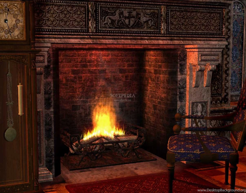 Gothic Fireplace Animated Wallpapers Download