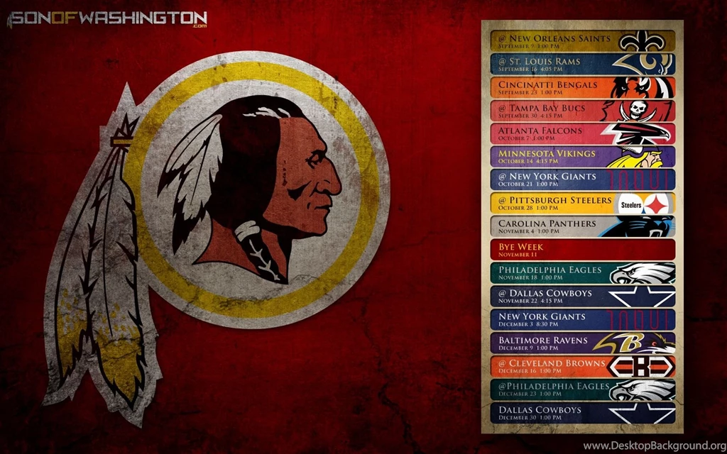 Redskins Wallpapers Schedule