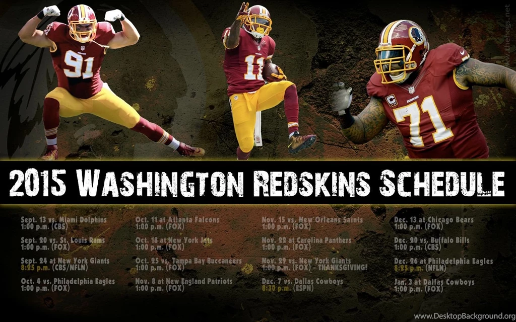 2015 Redskins Schedule: