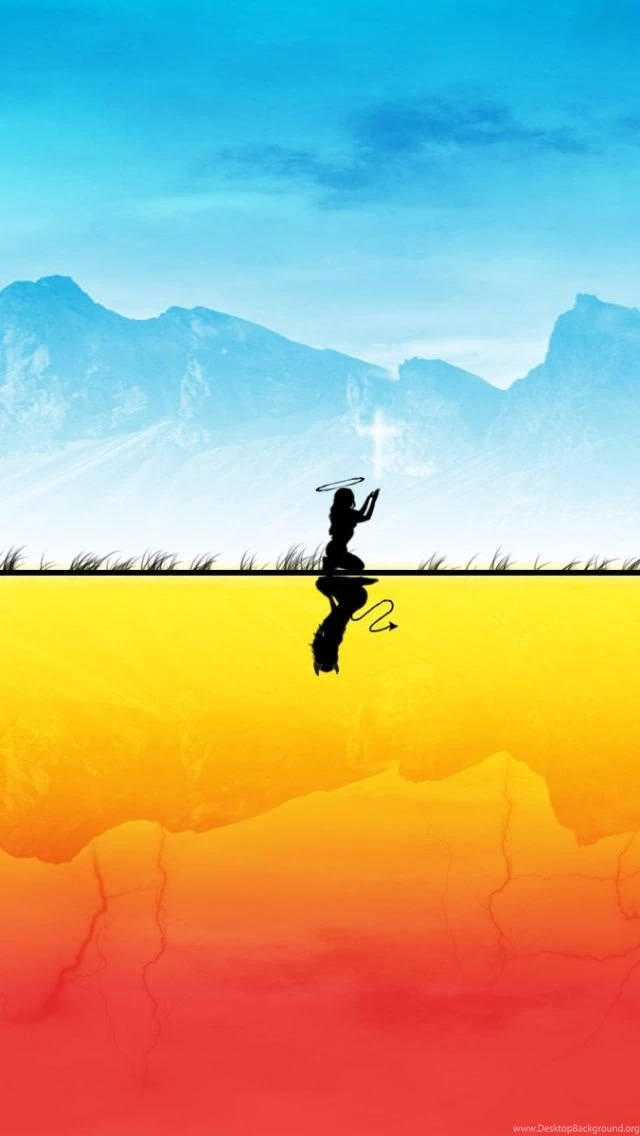 Good Vs Evil iPhone 5 Wallpapers