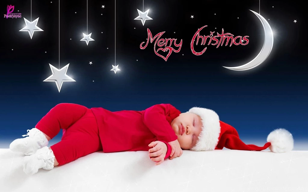 Cute Christmas Wishes Wallpapers For Kids With Quotes   New Year ...