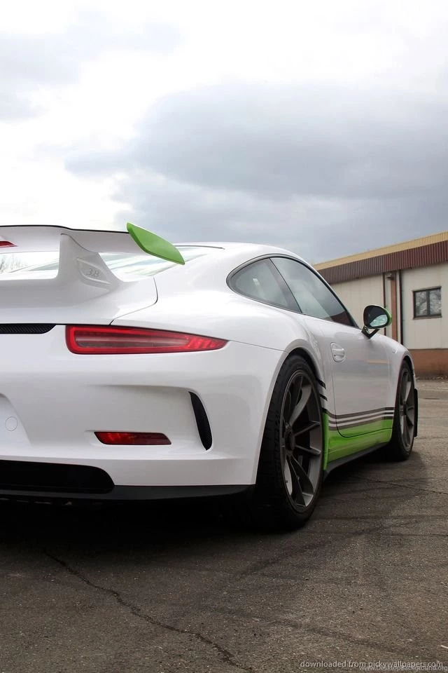 Download Fostla.de Porsche 991 GT3 Back Lights Wallpapers For iPhone 4