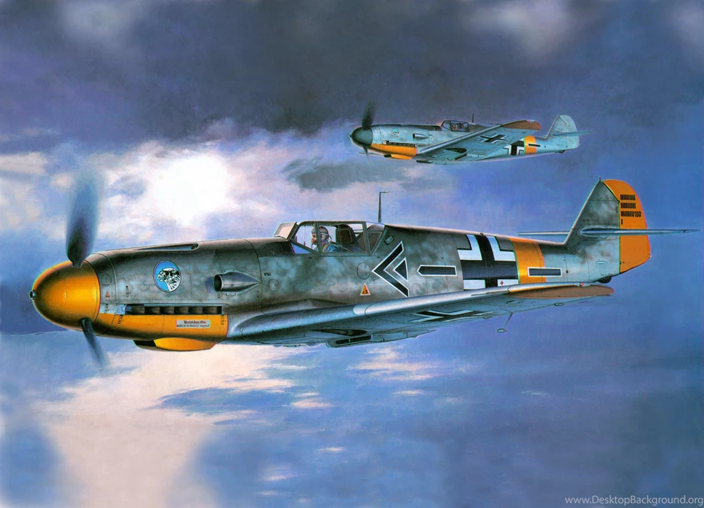 Wallpapers Airplane Painting Art Bf 109F2 Aviation Image