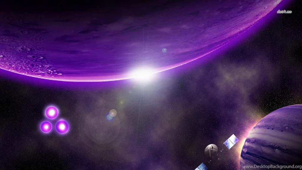 Purple Planets In Space Wallpapers Fantasy Wallpapers