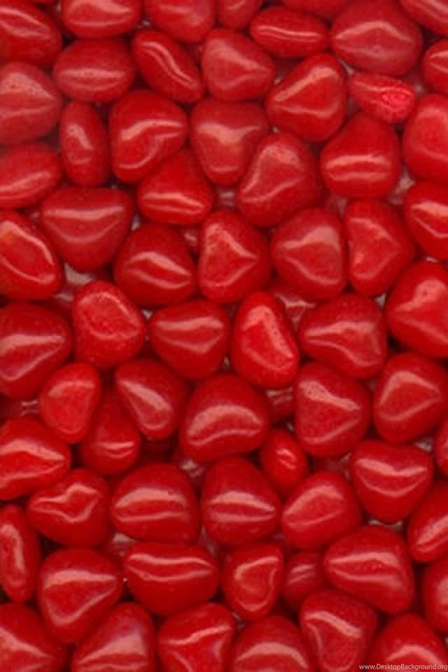 Red Heart Candy Free iPhone Wallpapers HD