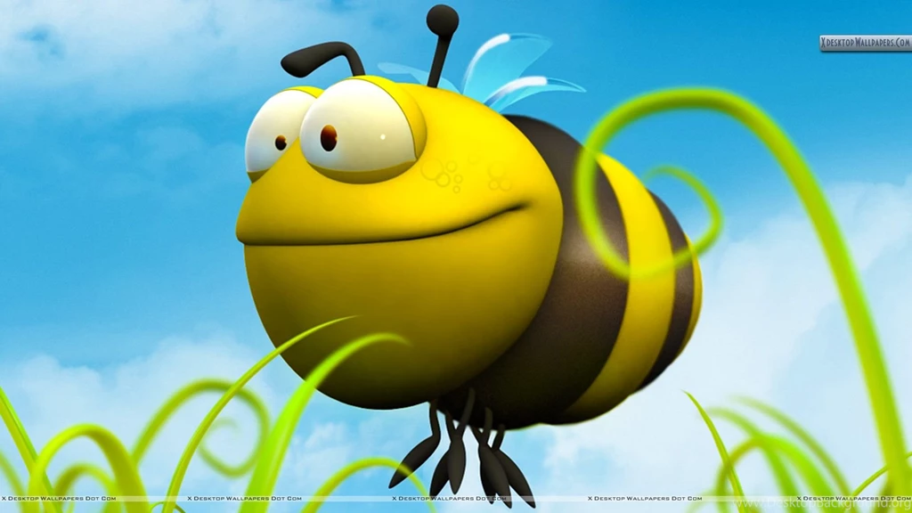 3D Bee Character Wallpapers