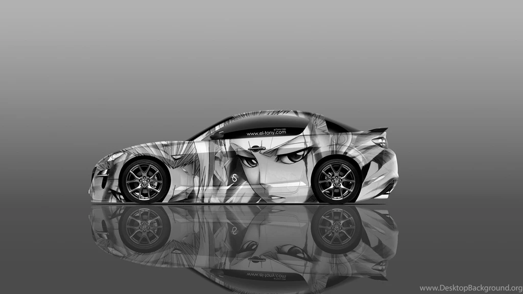 4K Mazda RX8 JDM Side Anime Aerography Car 2014 « El Tony
