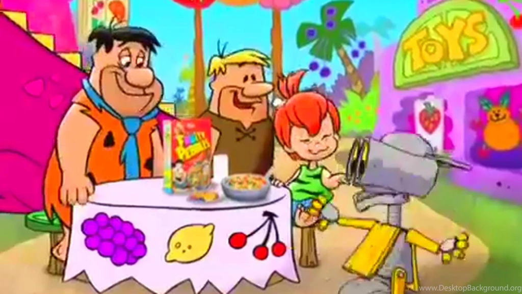 The Flintstones Fruity Pebbles Robot Commercial YouTube Desktop Background