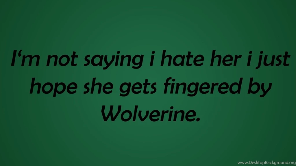 Text Wolverine Funny Fingers Wallpapers
