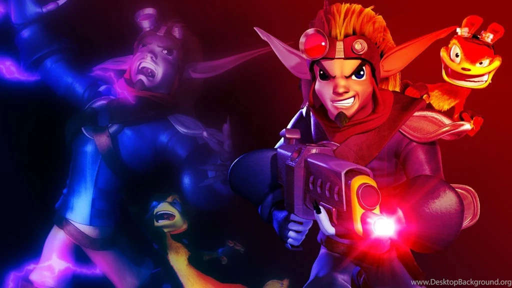 Jak, Dark Jak And Daxter (Wallpaper) (1366x768) By JakieInRed On ...