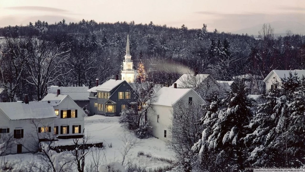 Village Winter Scene HD Desktop Wallpapers : High Definition ...
