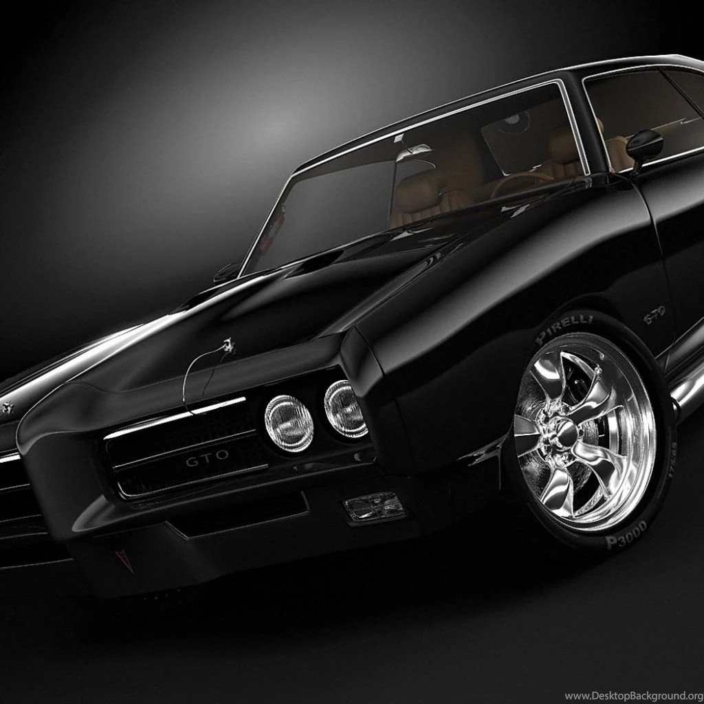Black Pontiac Gto iPad 1 & 2 Wallpapers