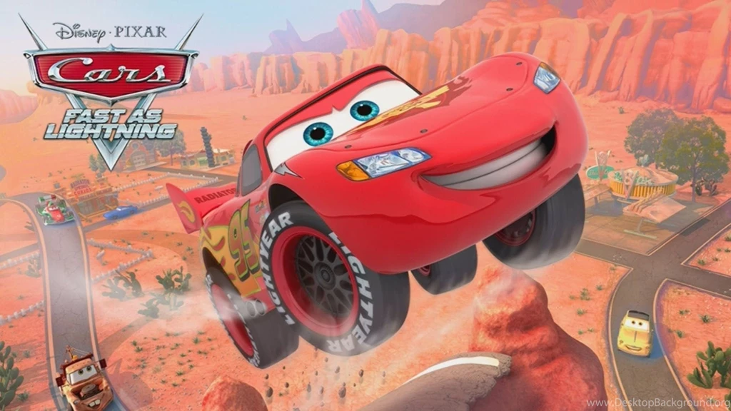Disney Pixar Cars: Fast As Lightning   Lightning McQueen Vs Mater ...