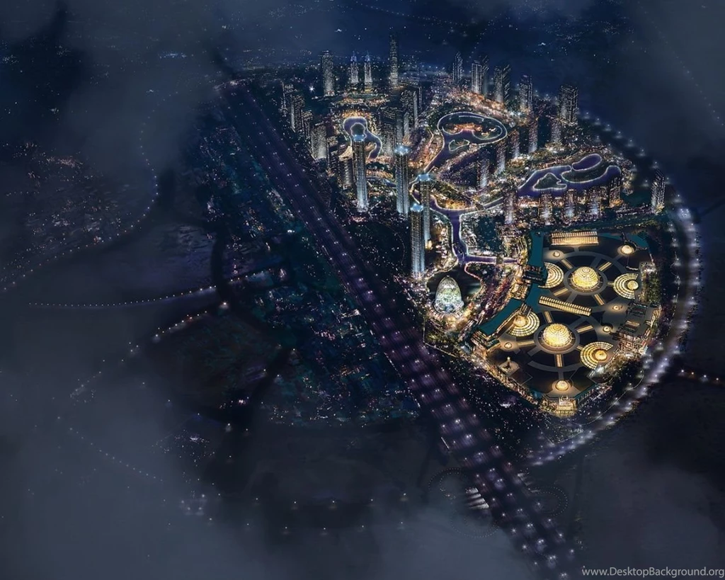 1152x864 City At Night Top View Desktop PC And Mac Wallpapers