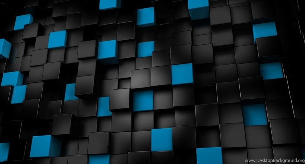3d black cubes backgrounds wallpapers1
