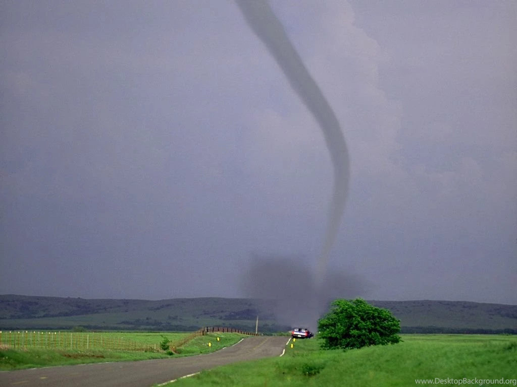Tornado Touching Down By Country Road   Weather Wallpapers Image ...