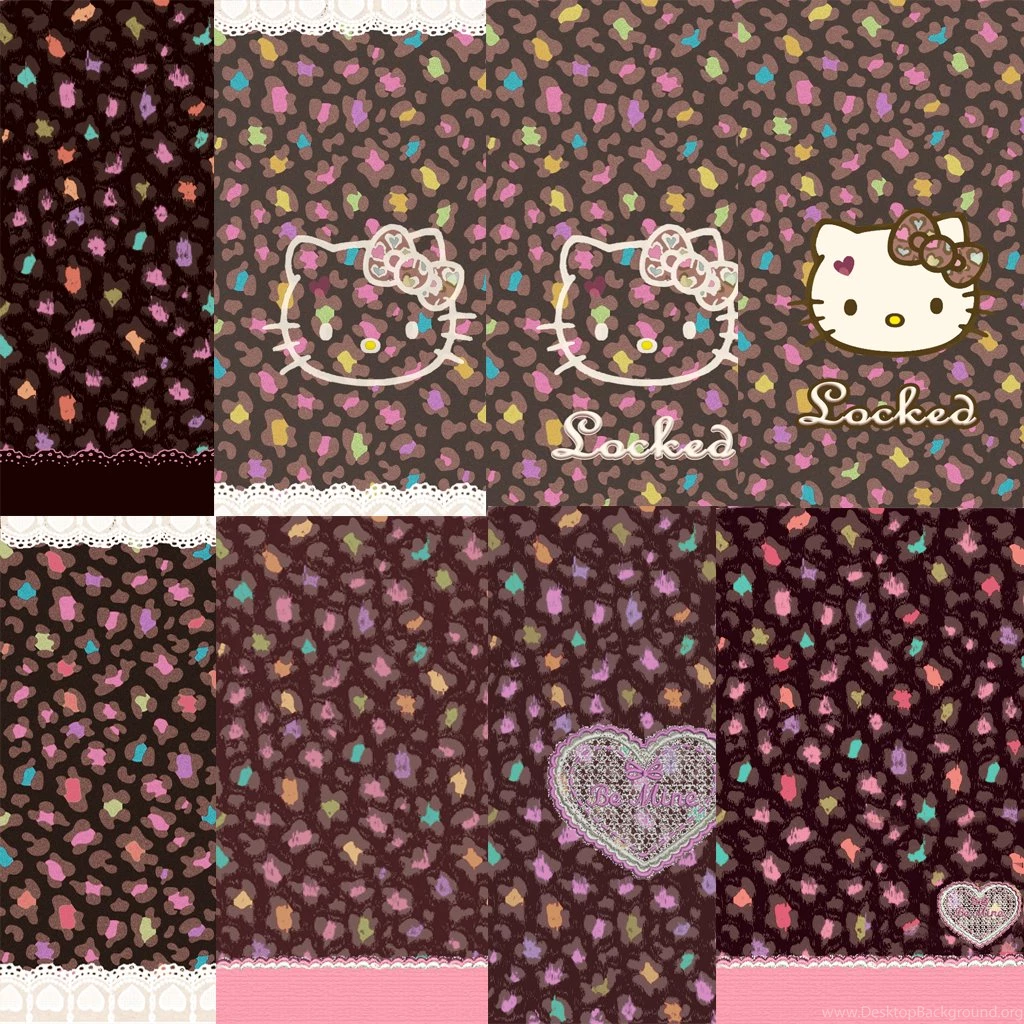 LOve Pink~: Colorful Pastel Black Hello Kitty Wallpaper~