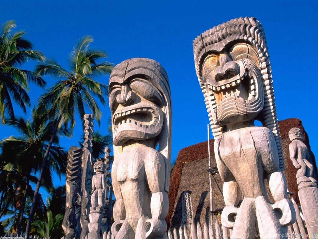 Hawaiian Tiki Statues Wallpapers