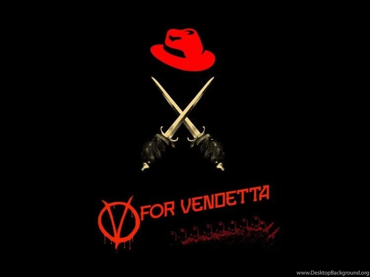 Wallpapers Movies > Wallpapers V For Vendetta V Pour Red Hat By ...