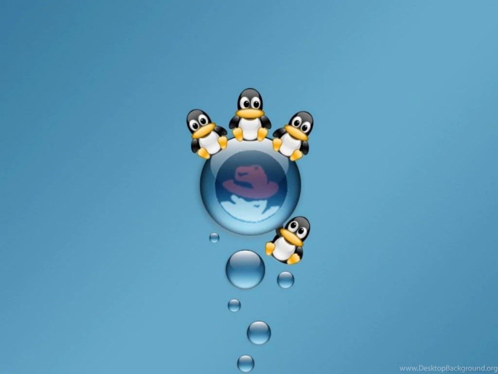 Redhat Animals Wallpapers Linux Redhat The Middle Of Desktop ...