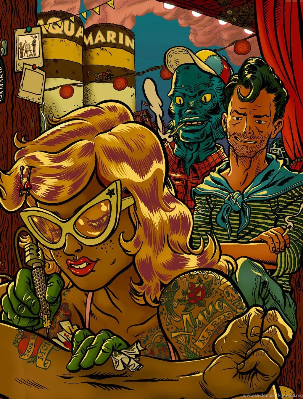 Kustom King Tiki Wallpapers