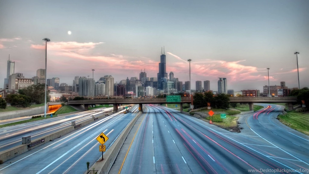 Download Wallpapers 1920x1080 Chicago, Usa, Highway, Road, Hdr Full ...