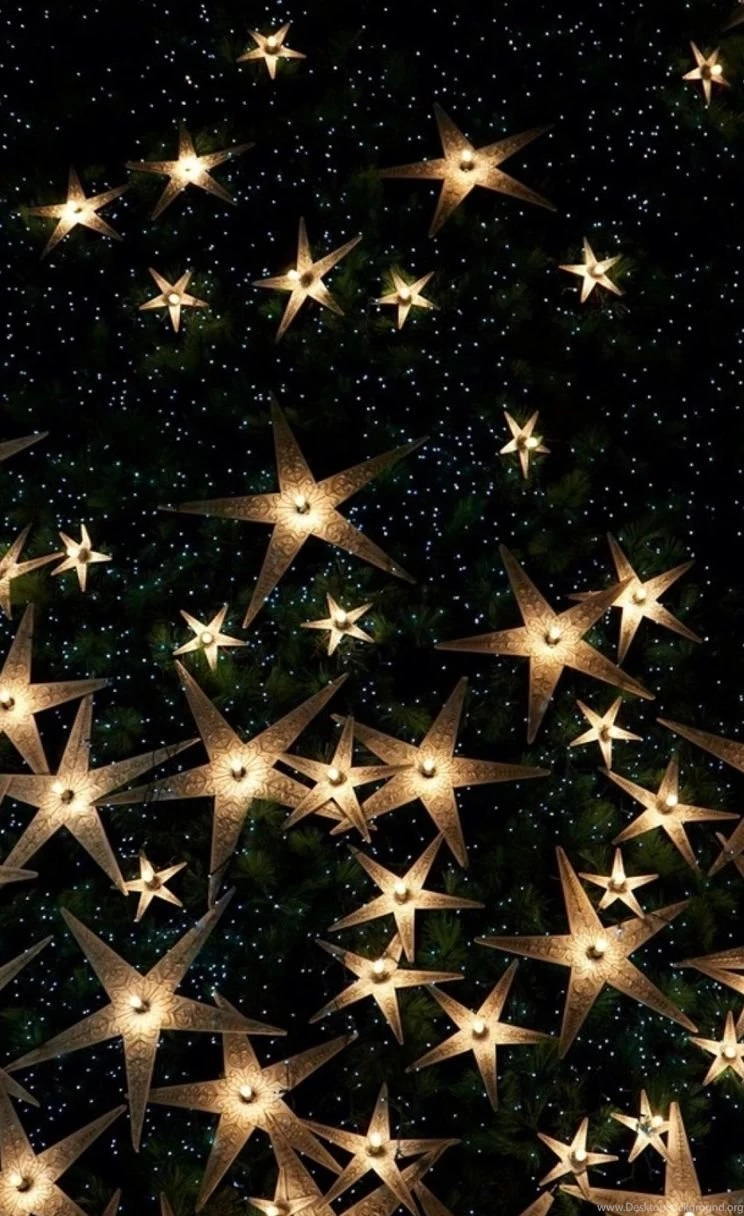 Abstract Christmas Sparkle Star Pattern iPhone 4s Wallpapers ...