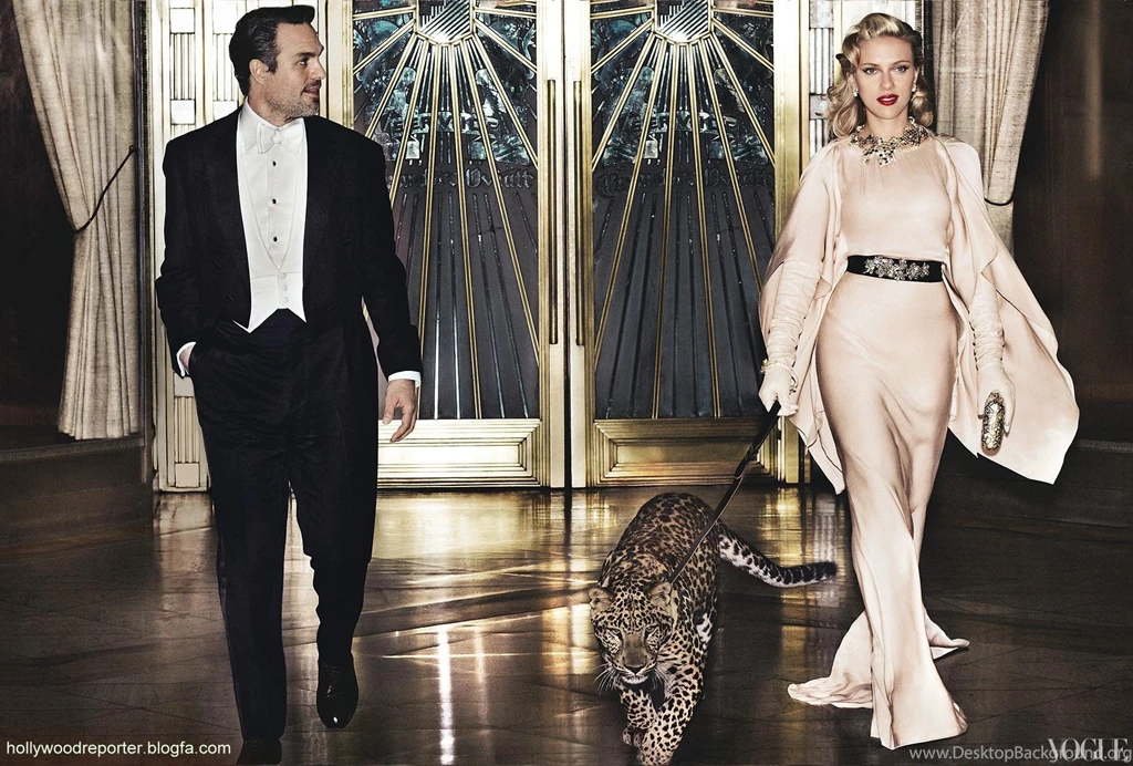 Scarlett Johansson Leopards Mark Ruffalo Fashion Photography Vogue ...