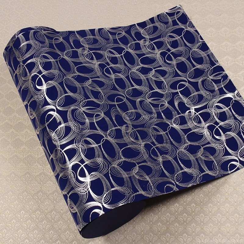 15 Meter Silver Glitter Wallpapers Floral Glitter Wallpapers For ...