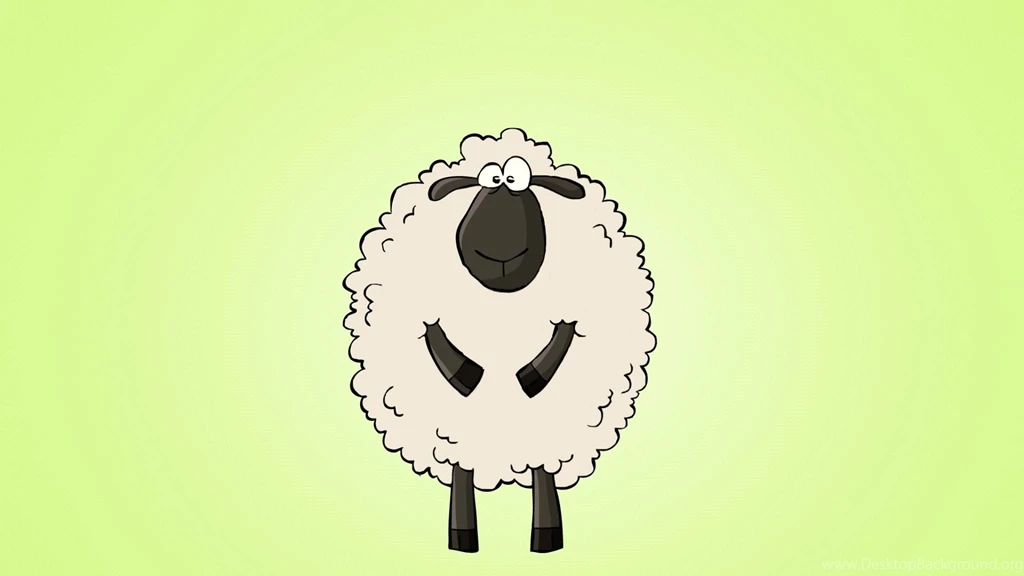 Download Wallpapers 2048x1152 Lamb, Graphic, Curls HD HD Backgrounds