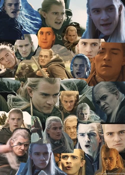 All Of Legolas's Faces From The Backgrounds Of All The LOTR Movies ...