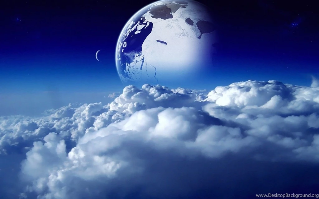 Blue Planet Above The Clouds Wallpapers For PC And Mobile
