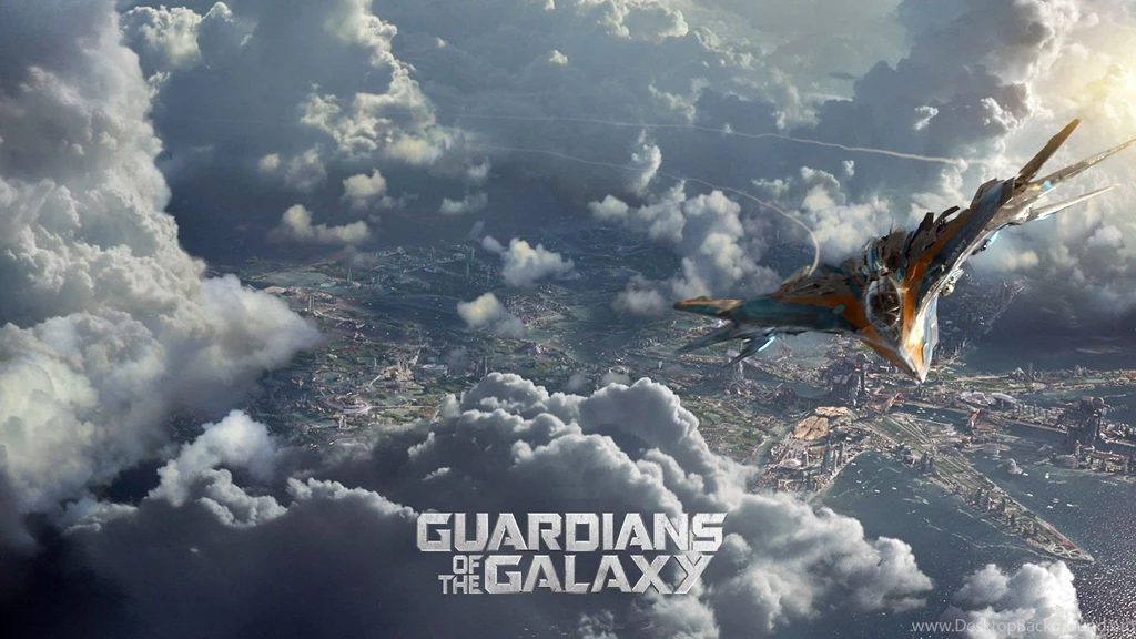 Airplane Above The Clouds In The Film Guardians Of The Galaxy ...