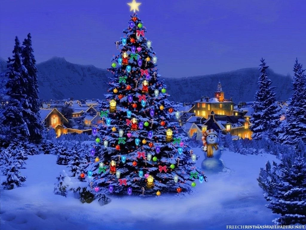 935) Christmas Tree Backgrounds Wallpapers WalOps.com