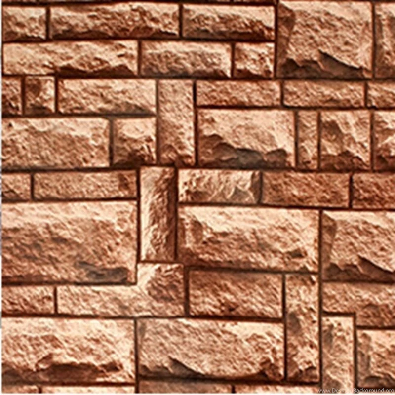10M Hot Sale Luxury 3D Simulation Stone Brick PVC Vinyl Wallpapers ...