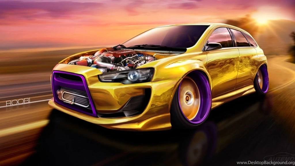 Wallpapers Evo X Hellaflush 1366x768