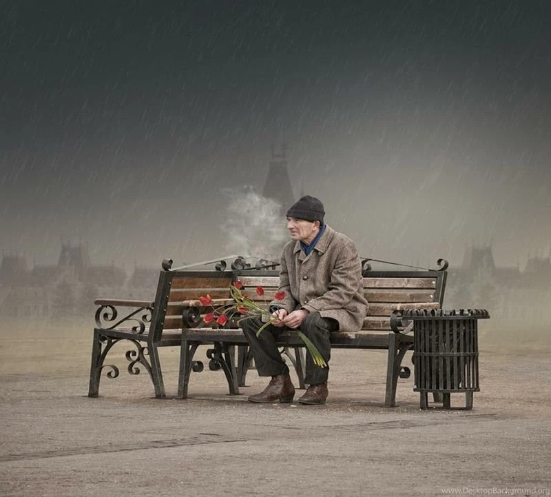 Bench Old Man I Love You Same Much As In The First Day When I Meet ...
