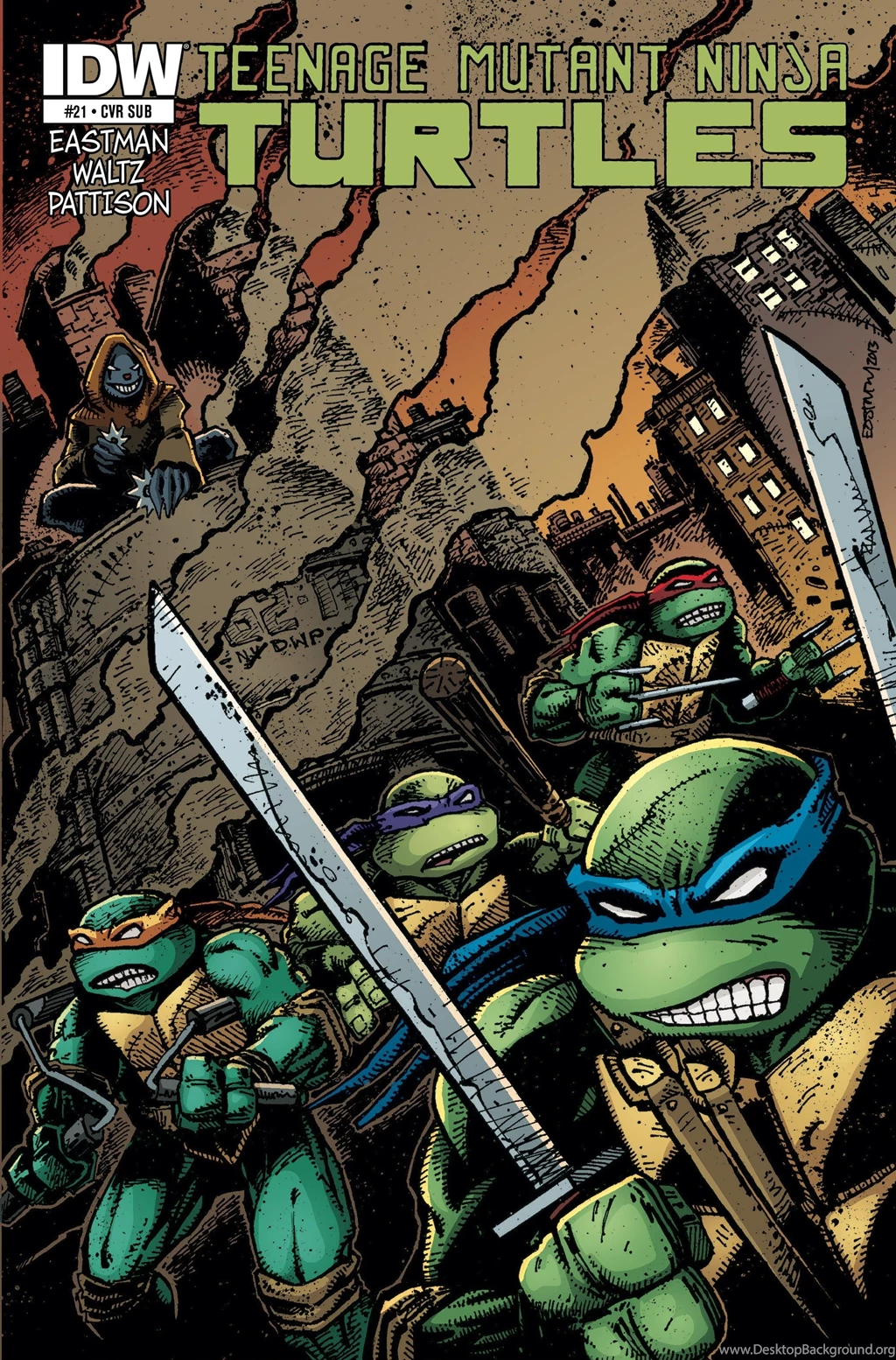 Teenage Mutant Ninja Turtles (TMNT) Cover Full HD Backgrounds Image ...