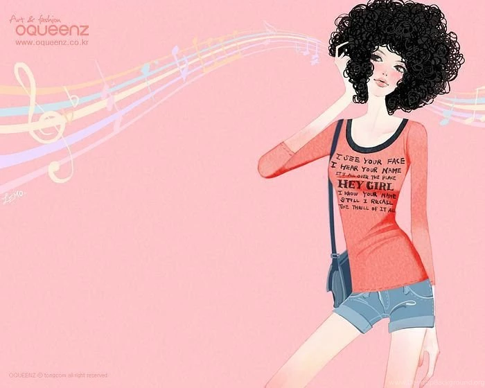 Fashion Illustration Of Korean Fashion Girl Wallpapers 34 Wallcoo ...
