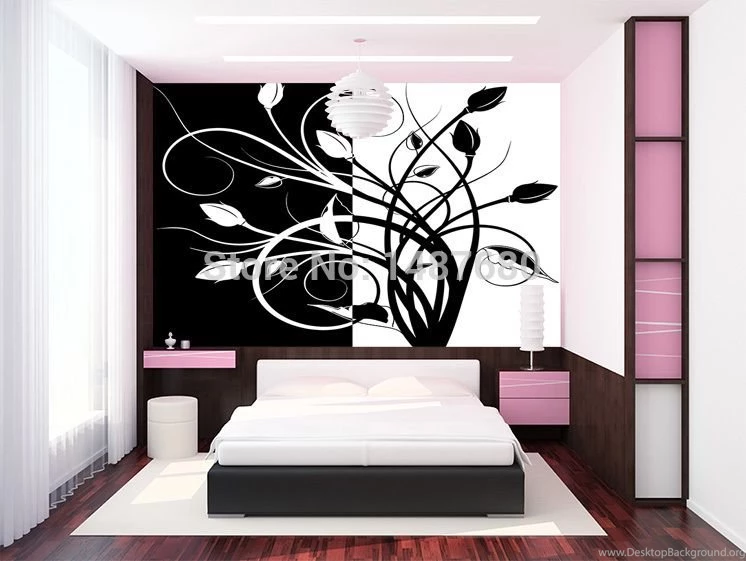 Online Get Cheap Black Pattern Wallpapers Aliexpress.com