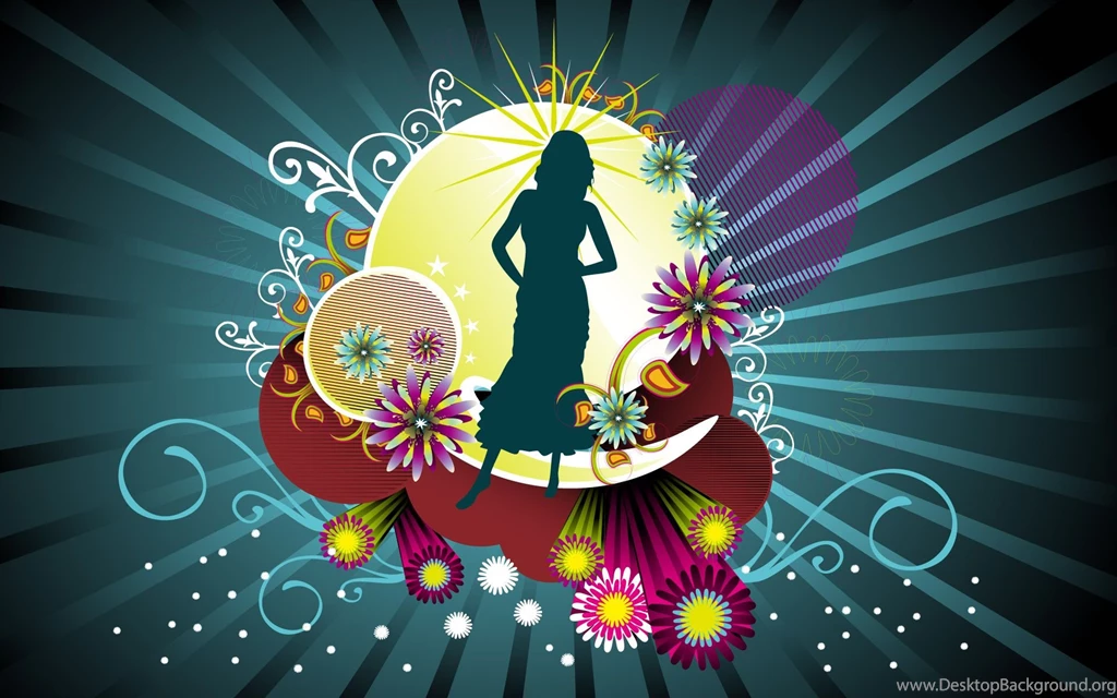 Girl Fashion Vector Wallpapers