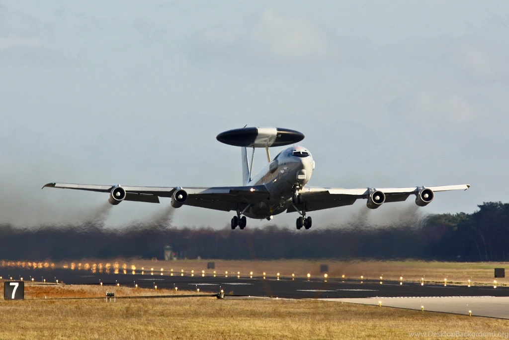 1977 Boeing E 3 Sentry Aircrafts AWACS Radar Military Us air force ...