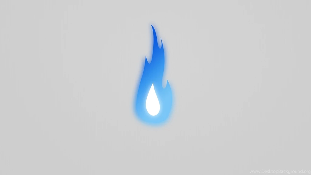 Mediafire Blue Flame Minimalistic Simple Wallpapers