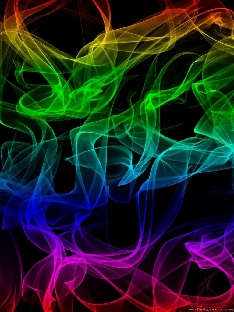 768x1024 Abstract Rainbow Smoke Ipad Wallpapers