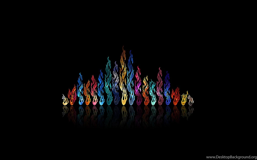 Abstract Rainbow Fireballs >> HD Wallpaper, Get It Now!
