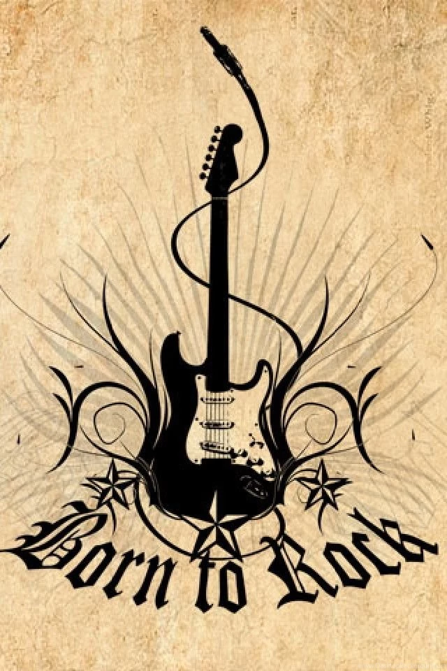 Born To Rock Music Backgrounds For Your iPhone Download Free
